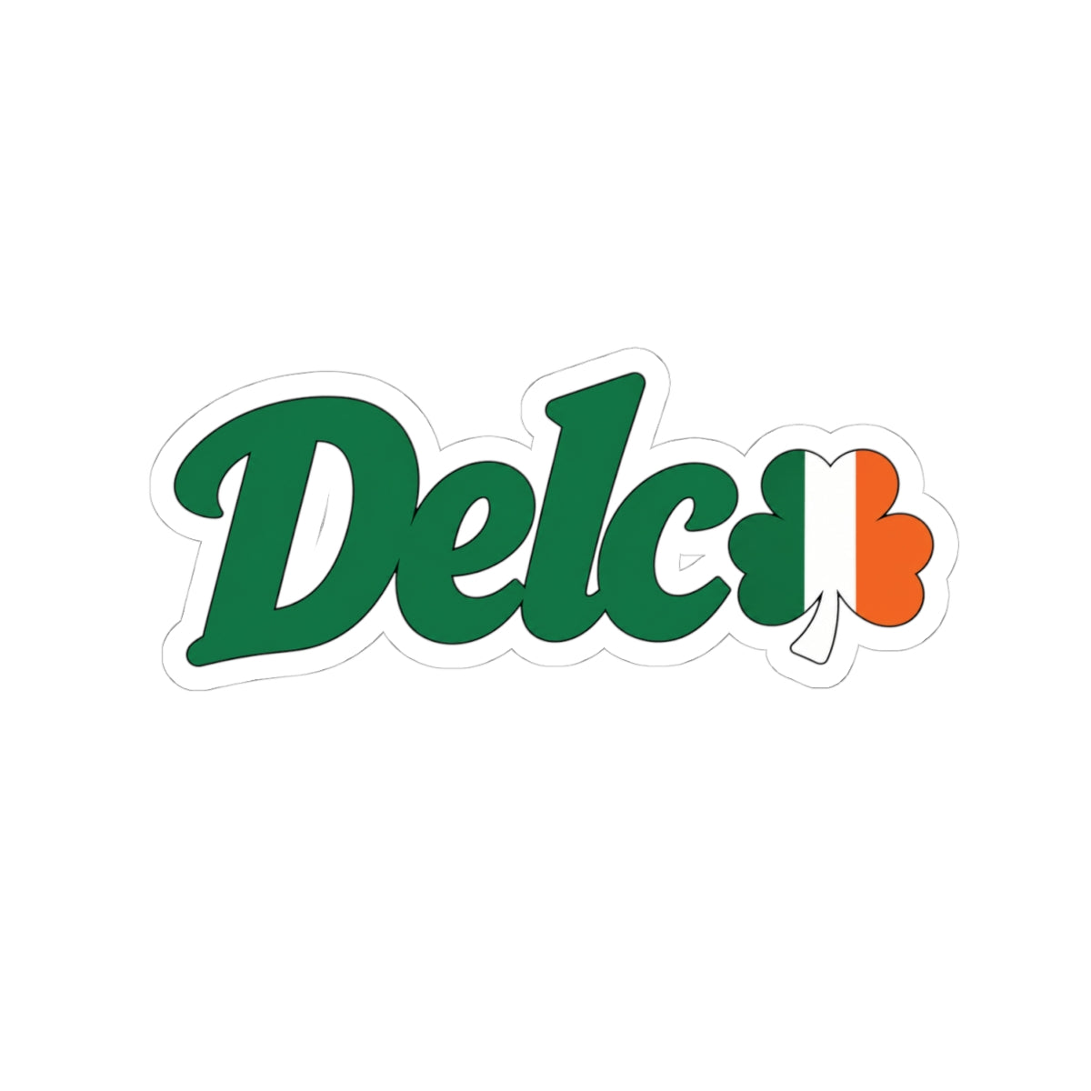Delco Shamrock Sticker